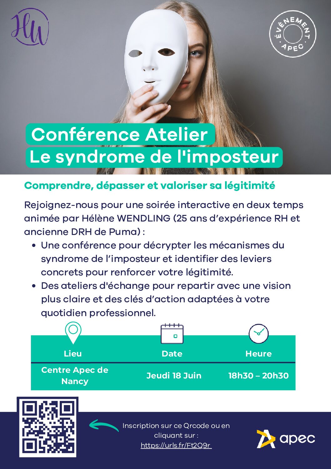 Conférence/Atelier : Dépasser le syndrome de l’imposteur