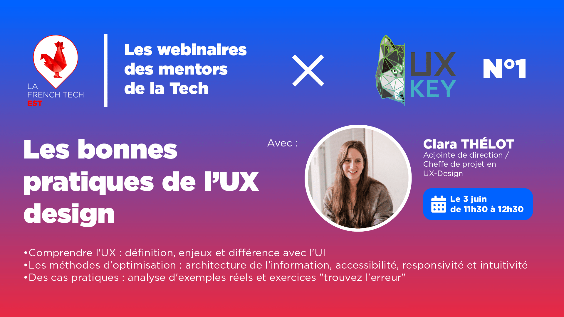 Webinaire des mentors de la Tech N°1 : Les bonnes pratiques de l&rsquo;UX design