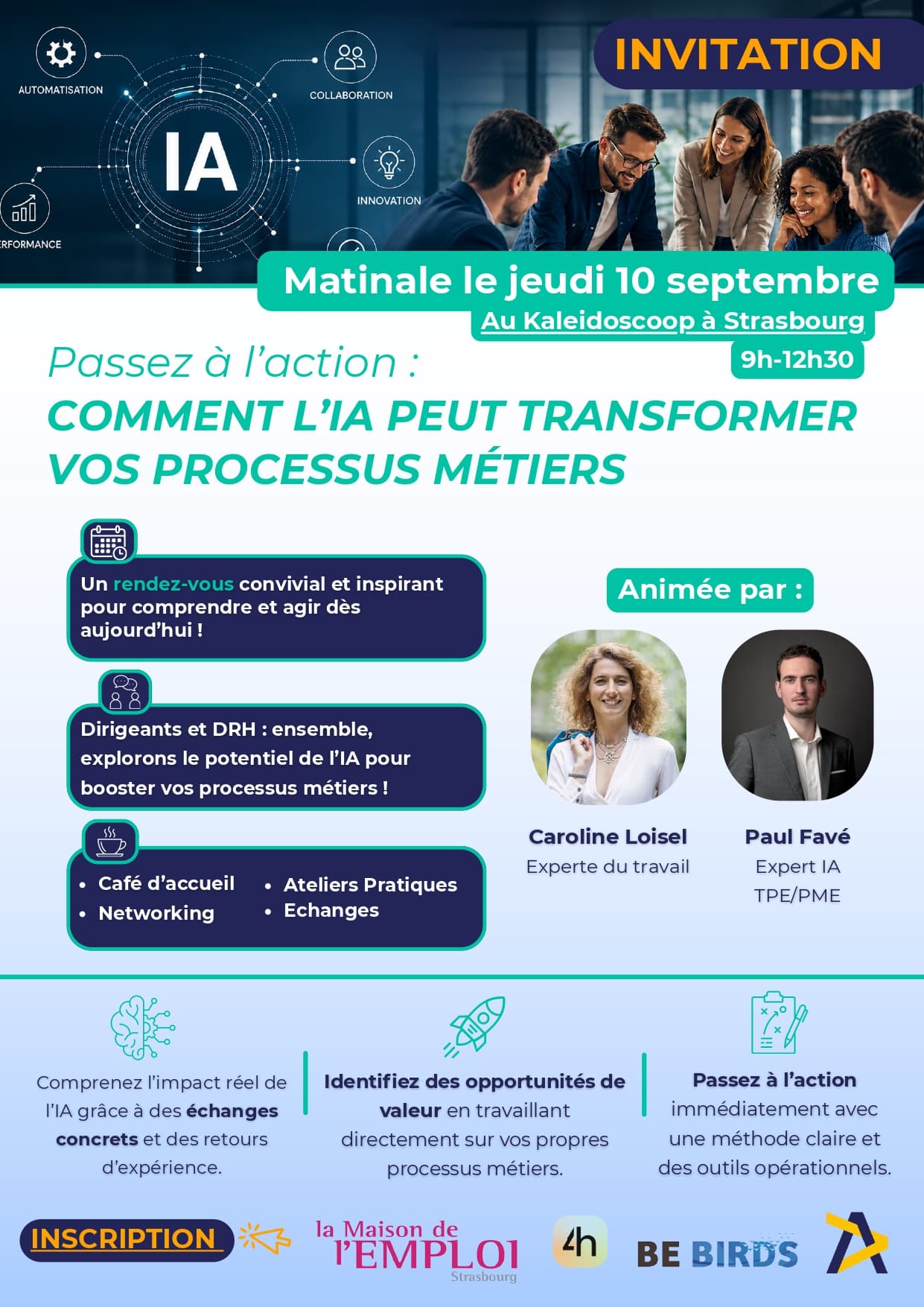 Matinale IA : « l&rsquo;impact de l’IA sur la transformation des métiers »