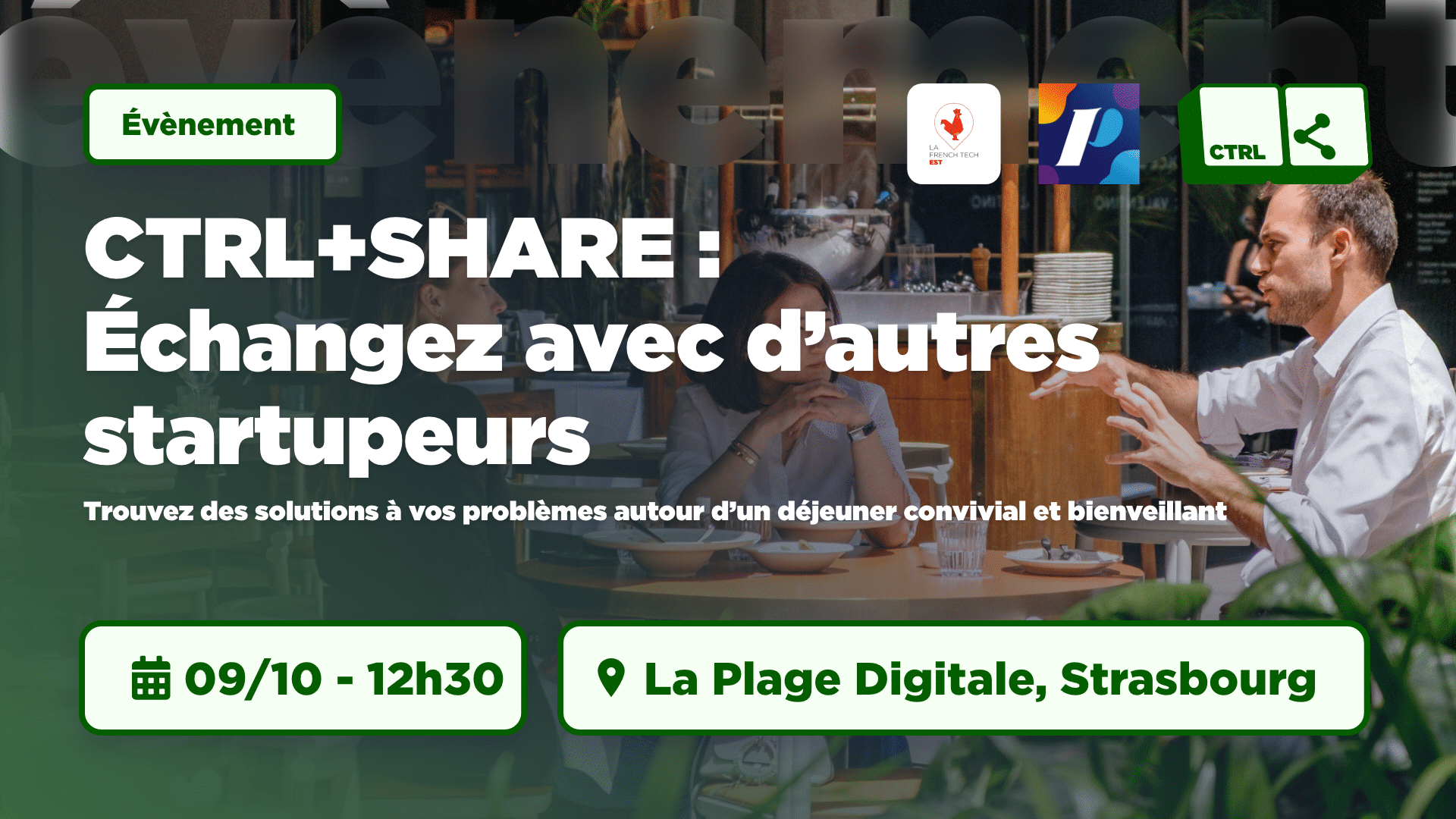 CTRL+SHARE : Échangez entre startupeurs !